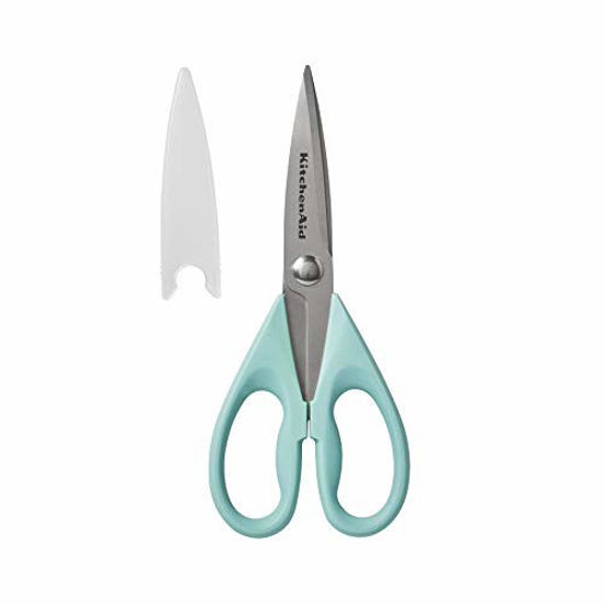 Picture of KitchenAid All Purpose Shears with Protective Sheath, 8.72-Inch, Aqua Sky