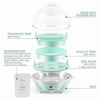 Picture of Elite Gourmet EGC-007M Easy Electric Poacher, Omelet Soft, Medium, Hard-Boiled Boiler Cooker with Auto Shut-Off and Buzzer, BPA Free, 7 Egg Capacity, Mint