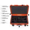 Picture of Nanuk 935 Waterproof Carry-On Hard Case with Wheels and Padded Divider - Orange