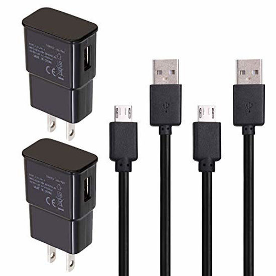 Picture of 2 Pack Charger Cord for Amazon Fire TV Stick, Fire Tablet, Android Phone AC/DC Home Wall Adapter Cable