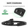 Picture of [UL Listed] 6Ft AC Power Cord for PS5 PS4 PS3 Playstation 4 Slim,Xbox One S/X,TV Replacement Power Cable for Samsung LG TCL Roku Toshiba LED LCD TV,HP Canon Epson Printer