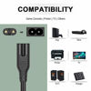 Picture of [UL Listed] 6Ft AC Power Cord for PS5 PS4 PS3 Playstation 4 Slim,Xbox One S/X,TV Replacement Power Cable for Samsung LG TCL Roku Toshiba LED LCD TV,HP Canon Epson Printer