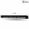 Picture of Keystone Patch Panel 24 Port 1U Rank Mount UTP Unloaded Patch Panel Blank for Ethernet Cables - Multimedia Patch Panel, New York Cables, Black (24 Port)