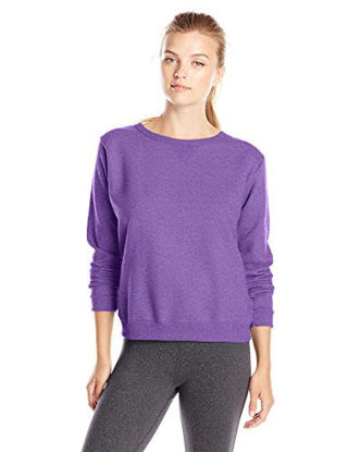 Picture of Hanes Women's V-Notch Pullover Fleece Sweatshirt, Violet Splendor Heather, XX-Large