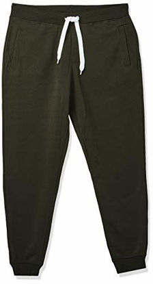 Picture of Southpole Men's Active Basic Jogger Fleece Pants, Olive, SMALL