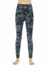 Picture of Dragon Fit High Waist Yoga Leggings with 3 Pockets,Tummy Control Workout Running 4 Way Stretch Yoga Pants (Small, Carbon Gray-Marble)