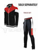 Picture of SCREENSHOTBRAND-P11855 Mens Hip Hop Premium Slim Fit Track Pants - Athletic Jogger Bottom with Side Multicolor Taping-Bk/Red-Small