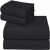 Picture of Utopia Bedding Bed Sheet Set - 4 Piece King Bedding - Soft Brushed Microfiber Fabric - Shrinkage & Fade Resistant - Easy Care (King, Black)