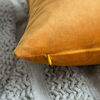 Picture of MIULEE Pack of 2 Velvet Soft Solid Decorative Square Throw Pillow Covers Set Cushion Case for Sofa Bedroom Car 16 x 16 Inch 40 x 40 cm Gold