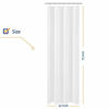 Picture of Small Stall Shower Curtain Liner Fabric 32 x 72 inch Narrow Size, Hotel Quality, Washable, Water Repellent, White Bathroom Curtains with Grommets, 32x72