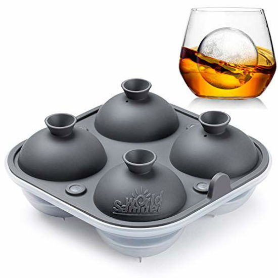 GetUSCart Samuelworld Large Sphere Ice Tray Mold Whiskey Big Ice Maker