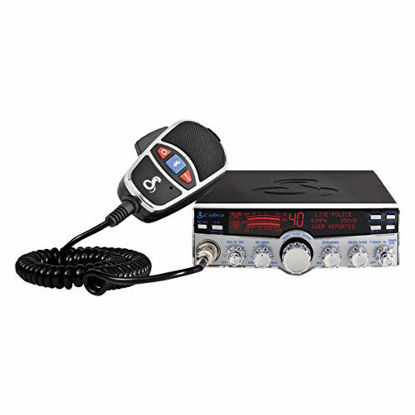 Picture of Cobra 29 LX MAX Smart Professional CB Radio - Emergency Radio, Travel Essentials, Bluetooth Legal Hands Free, iRadar App Integrated, 4-Color LCD, NOAA Alerts, Rewind-Say-Again, Black & Silver