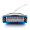 Picture of C2G 25 Pin to USB Adapter - Connect DB25 Serial & USB 1.1, 2.0 & 3.0 Devices - Perfect for Printers, Cameras, & Other 25 Pin Serial Devices