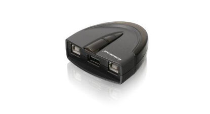 Picture of IOGEAR 2-Port USB 2.0 Automatic Printer Switch, GUB231 Black