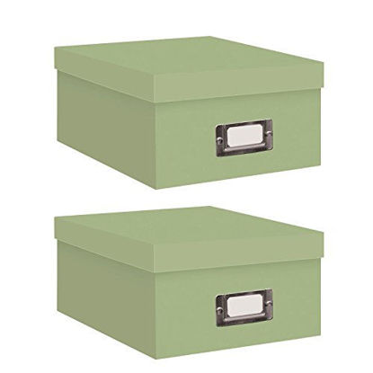 Picture of Pioneer Photo Albums Photo Storage Box (Sage Green/Two Count)