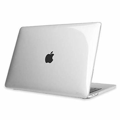 Picture of Fintie Case for MacBook Pro 13 (2019 2018 2017 2016 Release) - Protective Snap On Hard Shell Cover for MacBook Pro 13 Inch A2159 A1989 A1706 A1708 with/Without Touch Bar and Touch ID, Cry-Clear