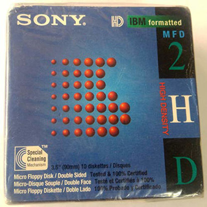 Picture of Sony 10MFD2HDLF 2HD 3.5-Inch IBM Formatted Floppy Disks (10-Pack) (Discontinued by Manufacturer)