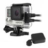 Picture of SOONSUN Side Open Protective Skeleton Housing Case with LCD Touch Backdoor for GoPro Hero 4, Hero 3+, Hero 3 Camera - Transparent Clear