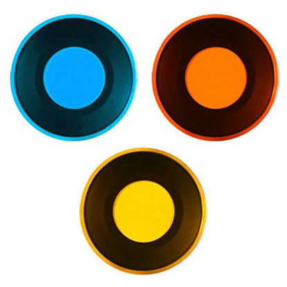 Picture of Polaroid Color Filter Set with (3) Unique Magnetic Filters Snap. Red, Orange & Blue - Perfect for Professional Work & Creative Play
