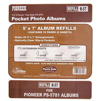 Picture of Genuine Pioneer double 5x7 refill page for your pocket album