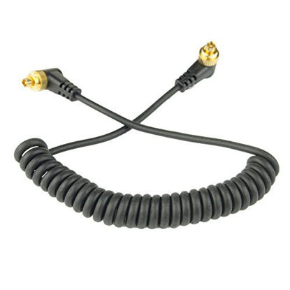 Picture of DSLRKIT Male to Male M-M Flash PC Sync Cable Cord with Screw Lock