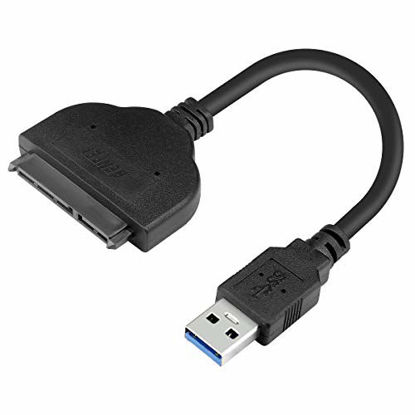 Picture of SATA to USB Cable, Benfei USB 3.0 to SATA III Hard Driver Adapter w/UASP Compatible for 2.5 inch HDD and SSD
