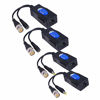 Picture of Sinloon 2 Pair Passive Video HD-TVI/CVI/AHD Balun 1080P - 5MP BNC to RJ45 Long Distance Network Transceiver for Full HD Security Surveillance Camera (BNC to RJ45 Adapter Large)
