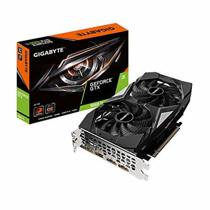 Picture of GIGABYTE GeForce GTX 1660 Ti OC 6G 192-bit GDDR6 DisplayPort 1.4 HDMI 2.0B with Windforce 2X Cooling System Graphic Cards- Gv-N166TOC-6GD