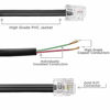 Picture of Phone Line Cord 25 Feet - Modular Telephone Extension Cord 25 Feet - 2 Conductor (2 pin, 1 line) Cable - Works Great with FAX, AIO, and Other Machines - Grey