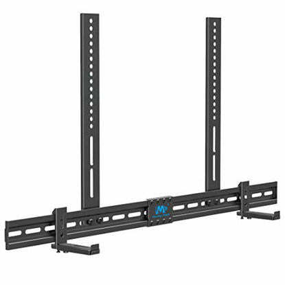 Picture of Mounting Dream Universal Soundbar Mount for SONOS Beam, Sound Bar Bracket for Soundbar with Holes/Without Holes, Non-Slip Base Holder Extends 3.4" to 6.1", Safe and Easy to Install MD5425