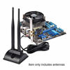 Picture of Eightwood Dual WiFi Antenna with RP-SMA Male Connector, 2.4GHz 5GHz Dual Band Antenna Magnetic Base for PCI-E WiFi Network Card USB WiFi Adapter Wireless Router Mobile Hotspot