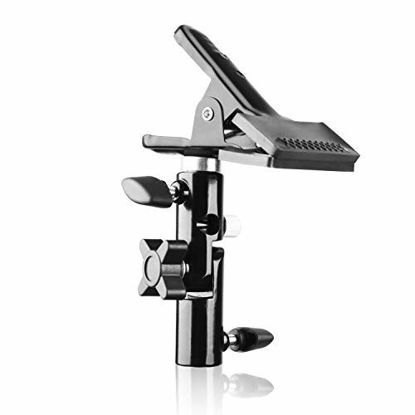 Picture of EMART Photo Video Studio Heavy Duty Metal Clamp Holder with 5/8" Light Stand Attachment and Umbrella Reflector Holder