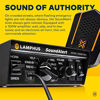 Picture of SoundAlert 100W Emergency Police Siren Kit [118-124dB Slim Speaker] [2 x 20A Switch Control] [Hands-Free Air Horn] [PTT Mic] [Radio Rebroadcast] Warning PA System for Emergency Vehicle Trucks Cars