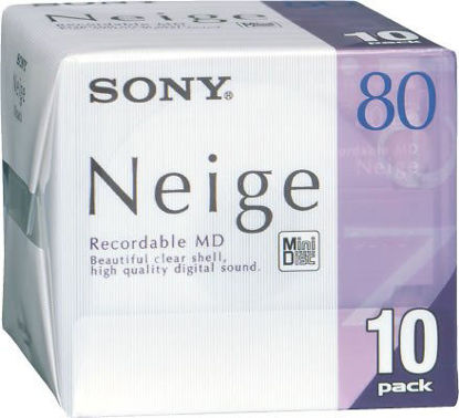Picture of SONY MD80 Minidisc Neige 80 Minute Pack 10
