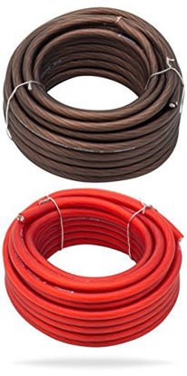 Picture of InstallGear 8 Gauge 25ft Black and 25ft Red Power/Ground Wire True Spec and Soft Touch Cable