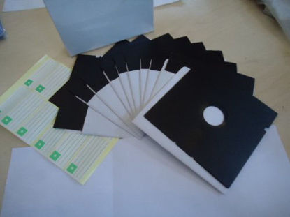Picture of *New* 10 High Density 5.25" Floppy Disks - TEN 5 1/4" Disc Diskettes Blank Hd Vintage