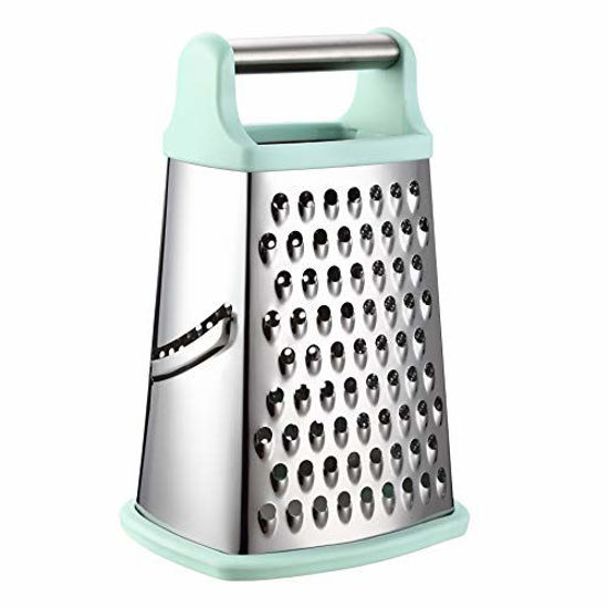 Craft Kitchen 4-Sided Stainless Steel Box Grater with Soft Grip Comfort  Handle