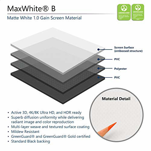 GetUSCart Elite Screens Manual B 100INCH Manual Pull Down Projector