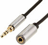Picture of Amazon Basics 3.5mm Male to Female Stereo Audio Extension Adapter Cable - 12 Feet