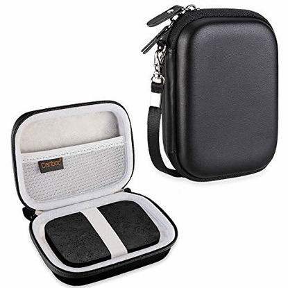 Picture of Canboc Carrying Case for HP Sprocket Portable Photo Printer and (2nd Edition), Polaroid Zip Mobile Printer, Lifeprint 2x3 Photo and Video Printer, Mesh Pocket fit Photo Paper and Cable, Black
