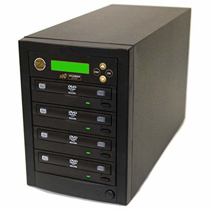 Picture of Acumen Disc 1 to 3 Target DVD CD Duplicator Tower Machine with Multiple 24x Writers Burners Drives (Standalone Audio Video Copy Duplication Device Unit)