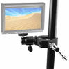 Picture of ChromLives Camera Clamp Mount Ball Head Monitor Clamp Super Clamp and Mini Ball Head Hot Shoe Mount with 1/4''-20 Tripod Screw for LCD/DV Monitor, LED Lights, Flash,Microphone and More 2Pack