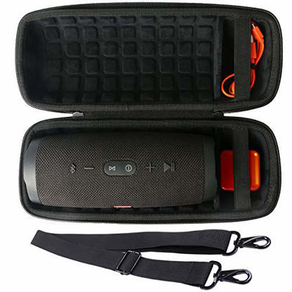 Picture of co2crea Hard Travel Case Replacement for JBL Charge 4 Waterproof Bluetooth Speaker (Black Case)