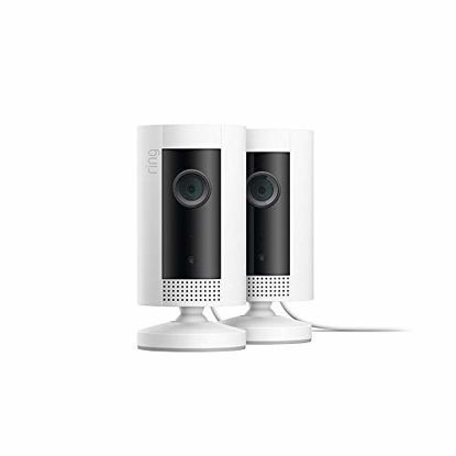 Picture of Ring Indoor Cam, Compact Plug-In HD security camera with two-way talk, White, Works with Alexa - 2-Pack
