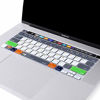 Picture of MOSISO Silicone Keyboard Cover Compatible with 2020 MacBook Pro 13 inch A2338 M1 A2251 A2289 & 2019 MacBook Pro 16 inch A2141 with Touch Bar, Protective Silicone Skin, Mac OS X Shortcut, Gray