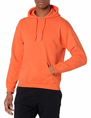 Picture of Gildan Men's Fleece Hooded Sweatshirt, Style G18500, Safety Orange, Medium