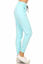 Picture of Leggings Depot JGA128-SKYBLUE-L Solid Jogger Track Pants w/Pockets, Large