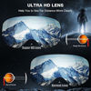 Picture of ZIONOR Lagopus Ski Snowboard Goggles UV Protection Anti Fog Snow Goggles for Men Women Youth VLT 8.6% Black Frame Silver Lens