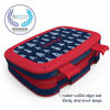 Picture of Bentgo Kids Prints (Space Rockets) - Leak-Proof, 5-Compartment Bento-Style Kids Lunch Box - Ideal Portion Sizes for Ages 3 to 7 - BPA-Free and Food-Safe Materials