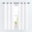 Picture of NICETOWN Draperies Curtains Panels, Blocking Out 50% Sunlight Window Treatment Curtains, Grommet Small Window Drapes for Bedroom (2 Panels, 34 by 63, White)